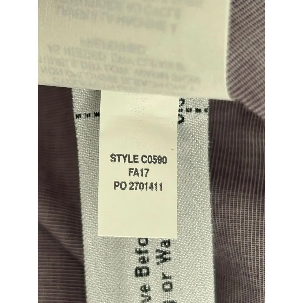 J Crew Shirt Mens XL Slim 100% Cotton Shirting Purple‎ Long Sleeve Button Down
